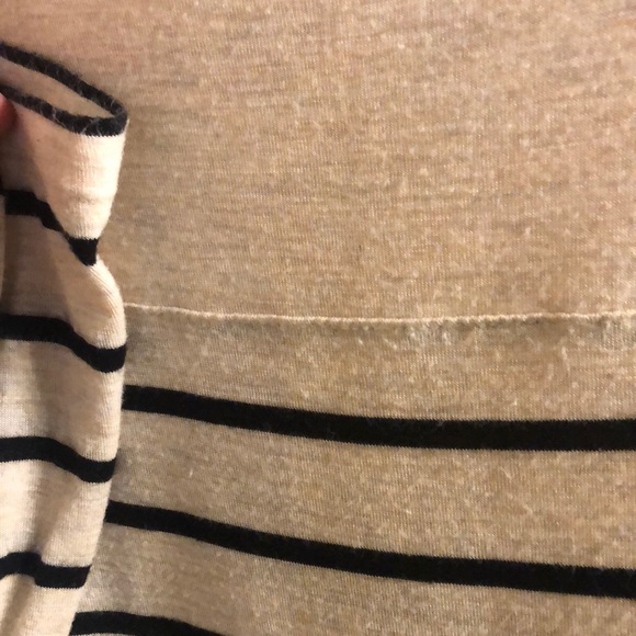 Soft, tan and black striped top - Picture 2 of 4